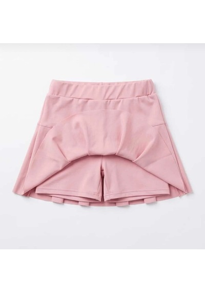 Nurbebe Şort Etekli Crop Kız Çocuk Sporcu Takım Pembe