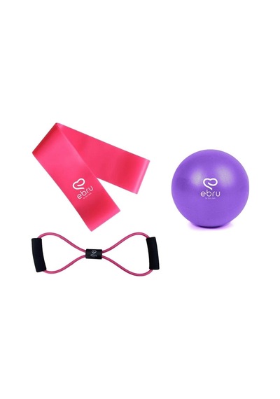Ebru Şallı Pilates Ve Egzersiz Seti Çok Renkli