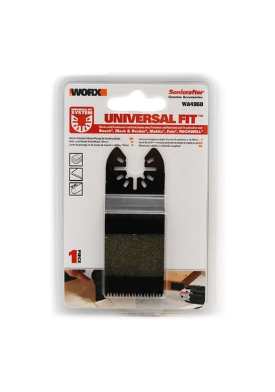 Wa4960 Çok Amaçlı Raspalama Makinesi İçin 35x40mm Ahşap, Pvc Universal Kesme Ve Zımparalama Bıç