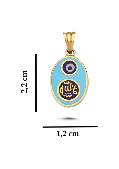 Dua Mineli Altın Kolye Ucu Ah26