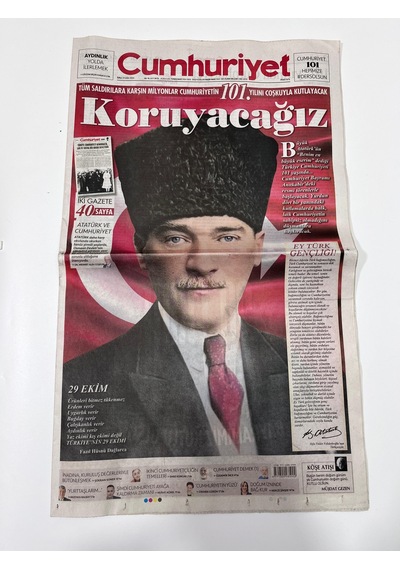 29 Ekim 2024 Cumhuriyet Gazetesi
