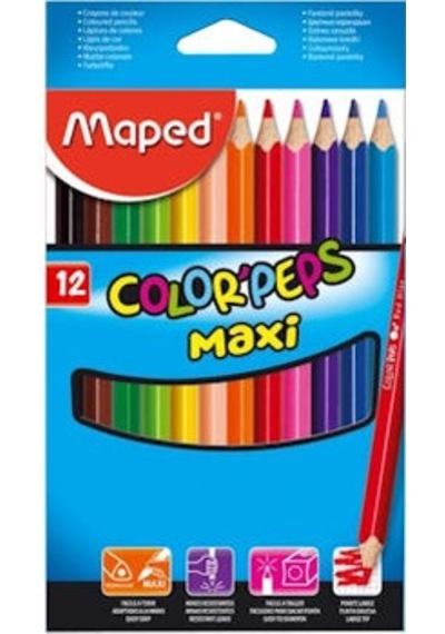 Maped Color Pep's Maxi 12'Li Kuru Boya 834010Zv