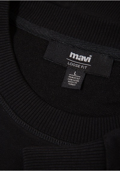 Mavi - Bisiklet Yaka Siyah Sweatshirt 0s10551-900 Siyah