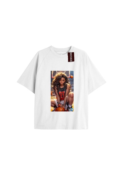 Tarzsokak Y2k Bratz Oversize Kod Bratz41 Beyaz