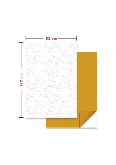 Kendinden Yapışkanlı Mermer Desenli Panel Silver Desen 82x122 Cm 1m2 1 Adet Diğer
