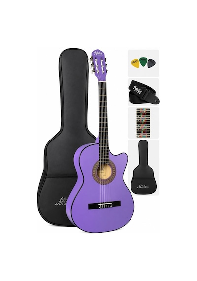 Midex Cg-395prp-out Klasik Gitar 4/4 Sap Ayarlı Kesik Kasa Full Set Outlet