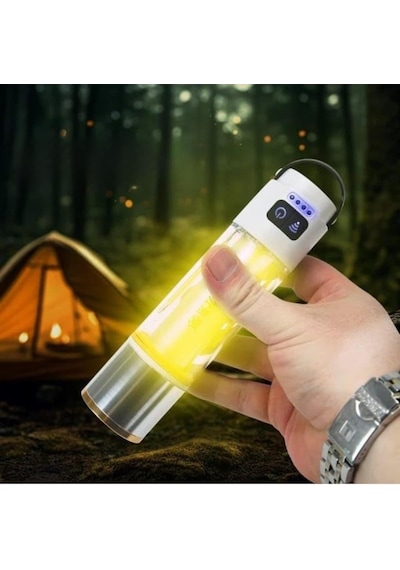 Tr Şarjlı Çok Fonksiyonlu Kamp Lambası 1000 Lümen El Feneri - Powerbank, Acil Işık Diğer