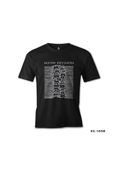Meow Division Siyah Erkek Tshirt