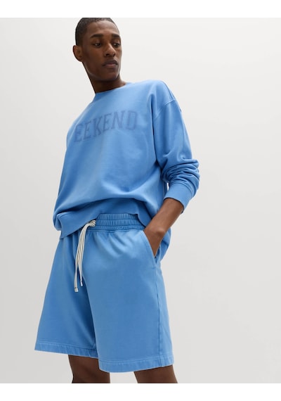 Marks & Spencer Pamuk Karışımlı Pijama Şortu T07003589 Mavi