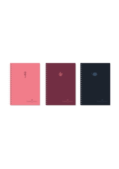 Pp Kapak Aqua Defter, 80 Yaprak,kareli,400 Mikron,70 Gr Kağıt,şeffaf Spiral