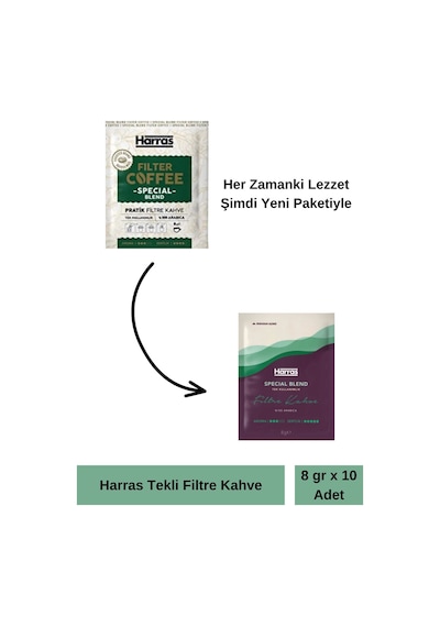 Filtre Kahve Tek Kullanımlık 8gr X 10 Lu Paket