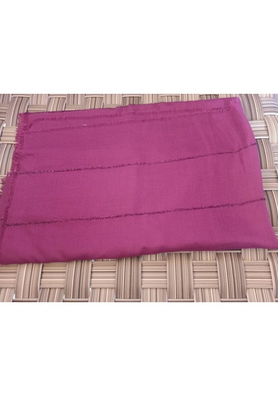 Bav Butik Ayvitrin Kadın Tesettür Pamuklu Sim Şerit Şal Mor