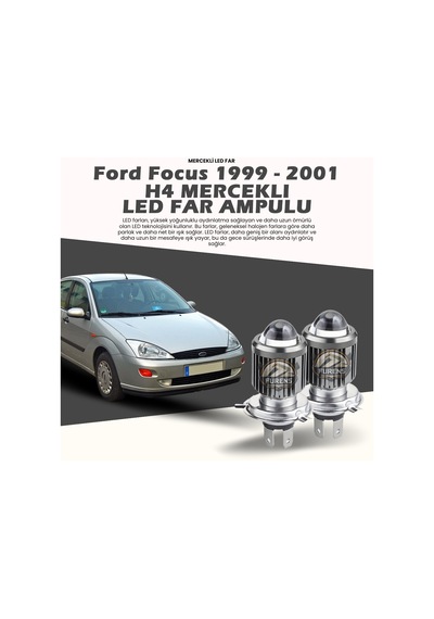 Ford Focus 1999-2001 Mercek Led Xenon Uzun - Kısa Çift Renk