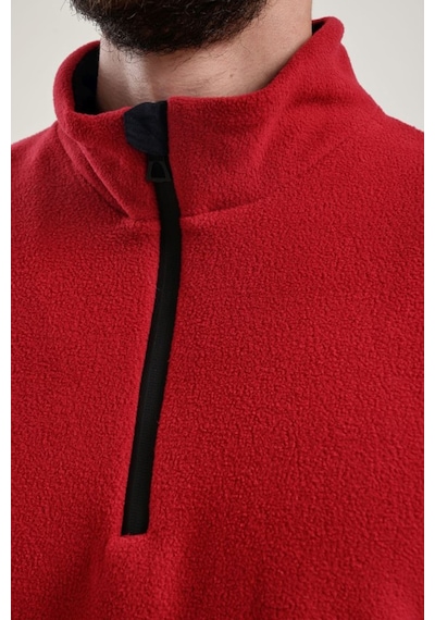 Exuma Men Haf Zip Polar Kırmızı