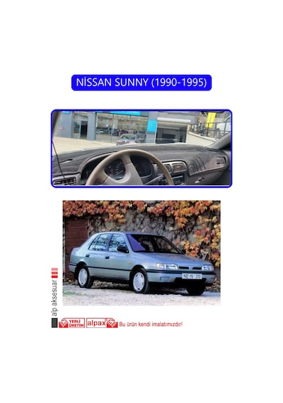 Nissan Sunny 1990-1995torpido Koruma Halısı Mavi Kenar