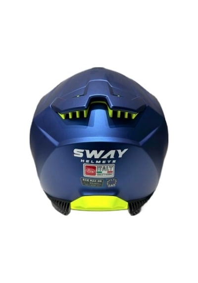 Sway SW-865 Güneş Gözlüklü Kask Mat Mavi