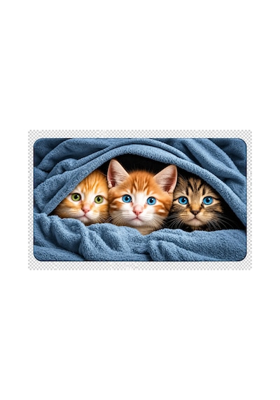 Figürlü Kapı Önü Dijital Baksı Paspas 40 X 60 Cm Lacivert - 931337470 Lacivert