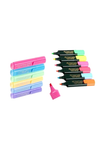 Faber Castell Fosforlu Kalem Canlı Pastel Renkler