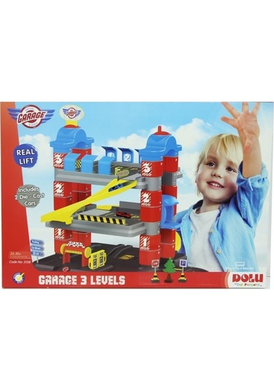 Dolu 3 Katlı Otopark Oyun Seti - 5158d