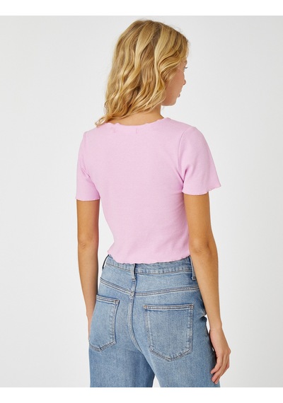 Koton Crop Tişört Kısa Kollu Bisiklet Yaka Pembe 2sal10860ık Gül Koton Crop Tişört Kısa Kollu Bisiklet Yaka Pembe 2sal10860ık Gül