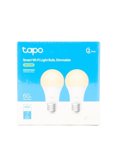 L510e 2-pack , Ayarlanabilir Akıllı Wi-fi Ampulü, 806 Lümen, E27 Duy, 8,3w, Enerji Tasarrufu, A Standart