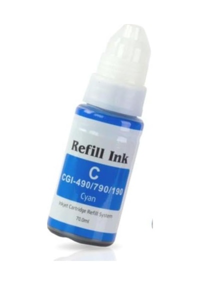 Canon İle Uyumlu Gı-490c,gı-590c Mavi Mürekkep 70ml./sise Diğer