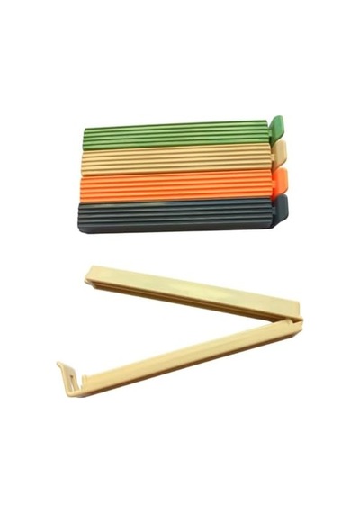 12&apos Li Çok Renkli Pratik Poşet Klipsi, Paket, Ambalaj, Torba, Çanta Kapatıcı Plastik Kilidi, Mandalı 12&apos Li Karışık