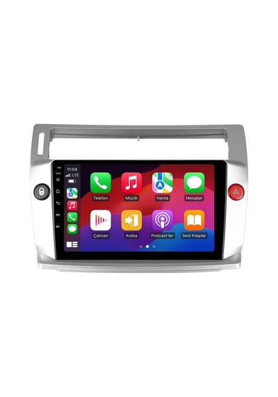 Citroen C4 2005-2011 Android Multimedya Carplay Android Auto Navigasyon Kameralı 4gb Ram 64gb 9"