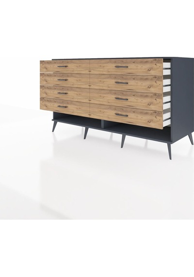 Kronos Konsol 8 Çekmeceli 176x59x99 Antrasit-antrasit/çam Antrasit-antrasit/çam Kronos Konsol 8 Çekmeceli 176x59x99 Antrasit-antrasit/çam Antrasit-antrasit/çam