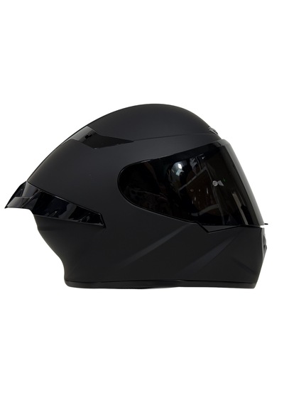 Rivox R2 Kapalı Motosiklet Kaskı Mat Siyah