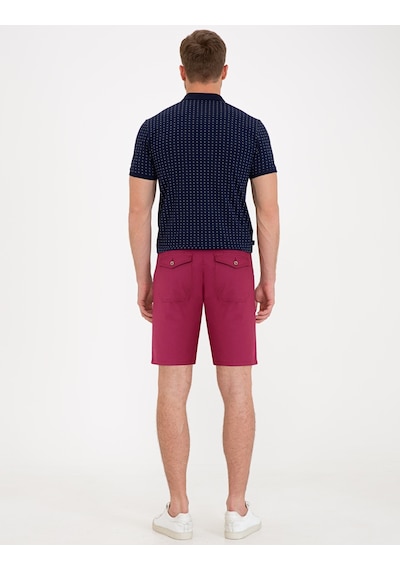 Pierre Cardin Erkek Mürdüm Dokuma Şort 50233249-vr074 Mürdüm
