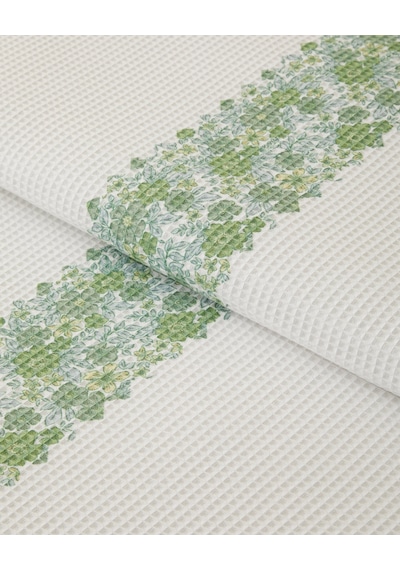 Petty Chic Çift Kişilik Pike 200x220 Cm Yeşil