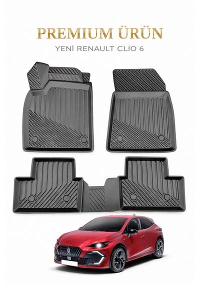 Yeni Renault Clio 6 2026+ 3d Premium Havuzlu Oto Paspas Clio 6