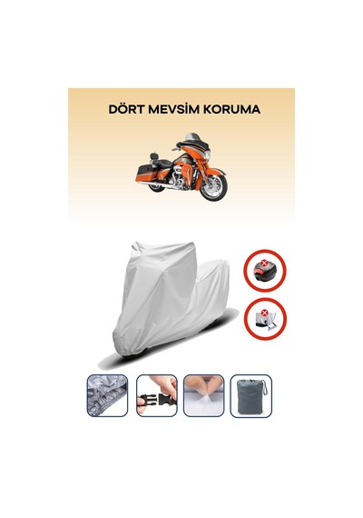 Gri Arka Çanta Kilit Uyumsuz Harley-davidson Flhxse2 Cvo Street Glide Uyumlu Motosiklet Brandası