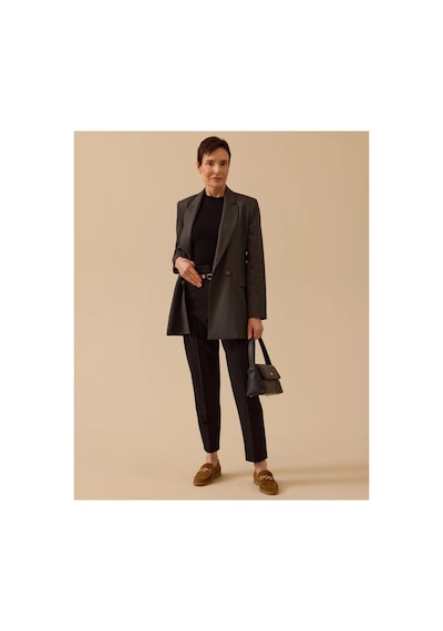 Seçil Beli Pensli Bilek Boy Pantolon Siyah - 906083467 Siyah