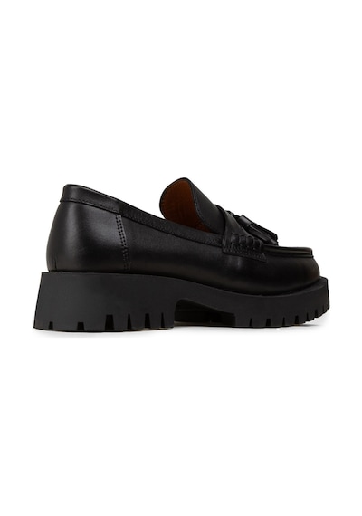 Deery Kadın Hakiki Deri Siyah Püsküllü Loafer - 02035zsyhc02