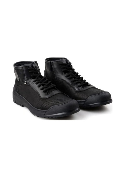 Pierre Cardin 382105 Erkek Kürklü Fermuarlı Deri Bot Siyah