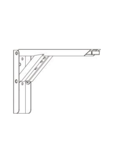 Moborv 7600-1001-300 30 Cm Beyaz Katlanır Karavan Masa Ve Raf Braketi 100 Kg