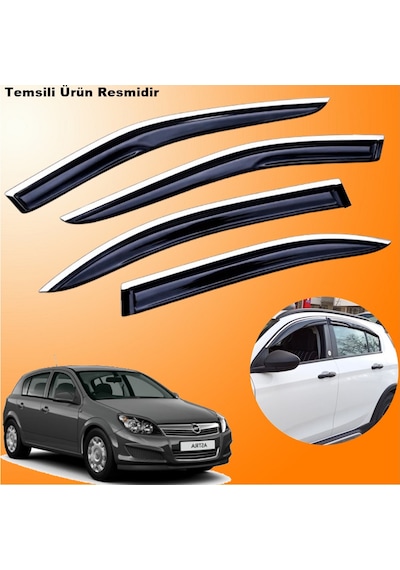 Opel Astra H Hb Krom Cam Rüzgarlığı Abs Nikelajlı Krom Mügen Cam Rüzgarlığı 2004-2015 Arası 4 Parça