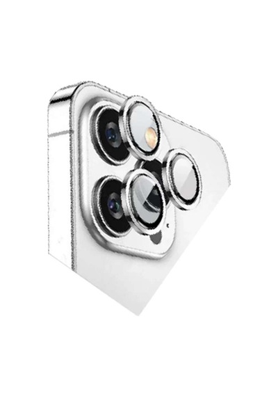 İphone 15 Pro Max Bilvis Titan Kamera Lens - Gümüş Diğer