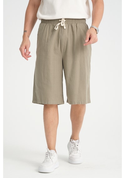 Redline Erkek Baggy Fit Rahat Kesim %100 Pamuk Yumuşak Dokulu Şort Kapri Haki Redline Erkek Baggy Fit Rahat Kesim %100 Pamuk Yumuşak Dokulu Şort Kapri Haki