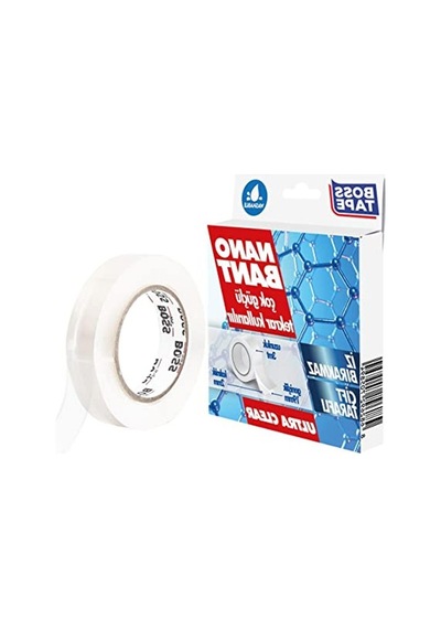 19 Mm X 3 Mt Çift Taraflı Nano Bant, Şeffaf Yapısıyla Kullanıma Uygun