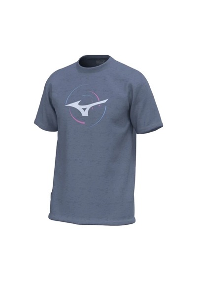 Mizuno Athletic Rb Erkek Tişört Koyu Gri Çok Renkli