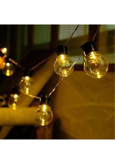 10 Led 3.5 Metre Güneş Enerjili Su Geçirmez 8 Mod Led Bahçe Teras