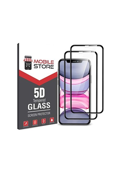 Mobile Store 5d Glass İphone 11 Ekran Koruyucu, 2 Adet Tam Kaplayan Cam, İphone Xr İle Uyumludur