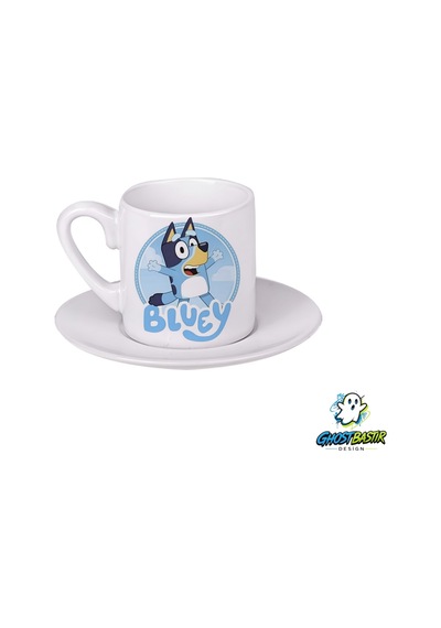 Bluey Türk Kahvesi Fincanı 0106 Beyaz