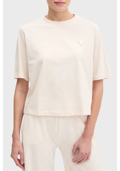 Guess Bayan T Shirt V4bı21 I3z14 G6k5 Ekru Ekru