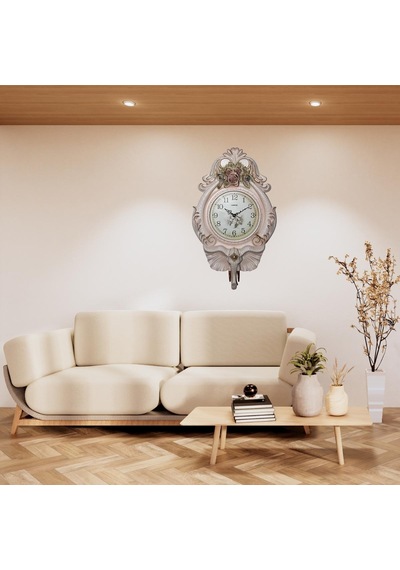 Duvar Saati Fil Temalı Büyük Polyester Saat Ack No.2 40 X 67 Cm çok Renkli