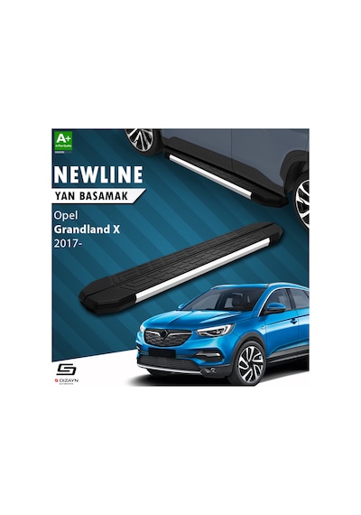 S-dizayn Opel Grandland X Newline Krom Yan Basamak 183 Cm 2017 Üz
