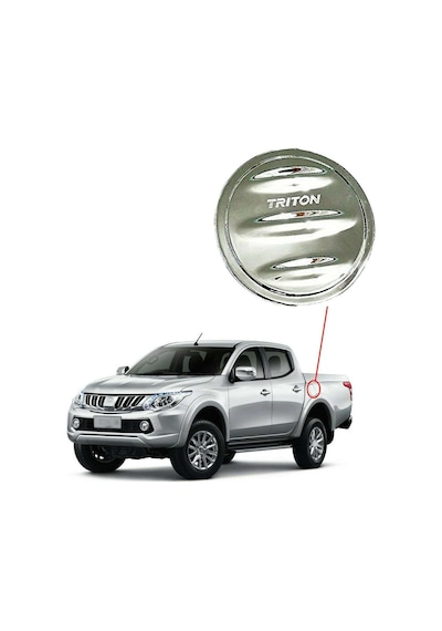 Mitsubishi L200 2015 2018 Depo Kapağı Kaplama Krom